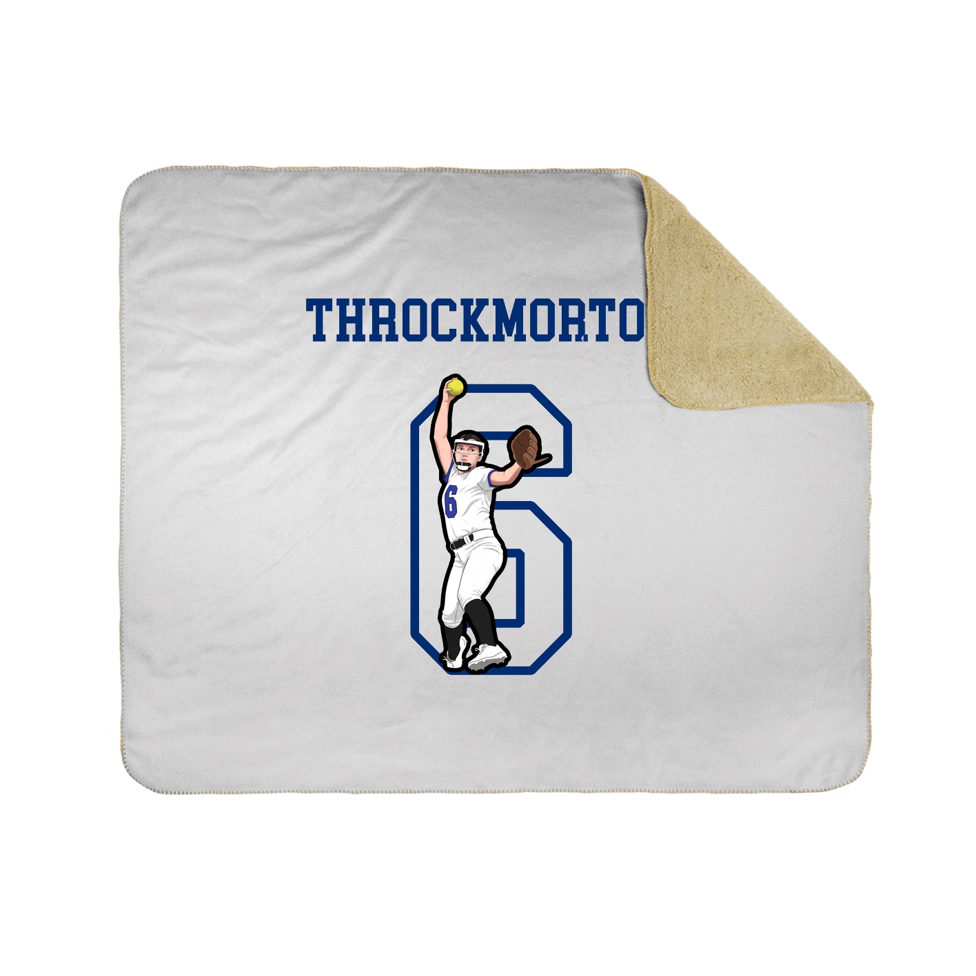 Throw Blanket — Shirsey in White