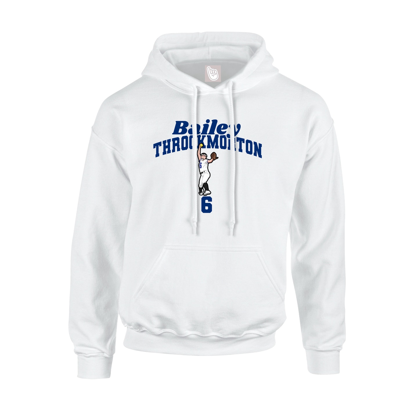 Hoodie — Signature Arch in White