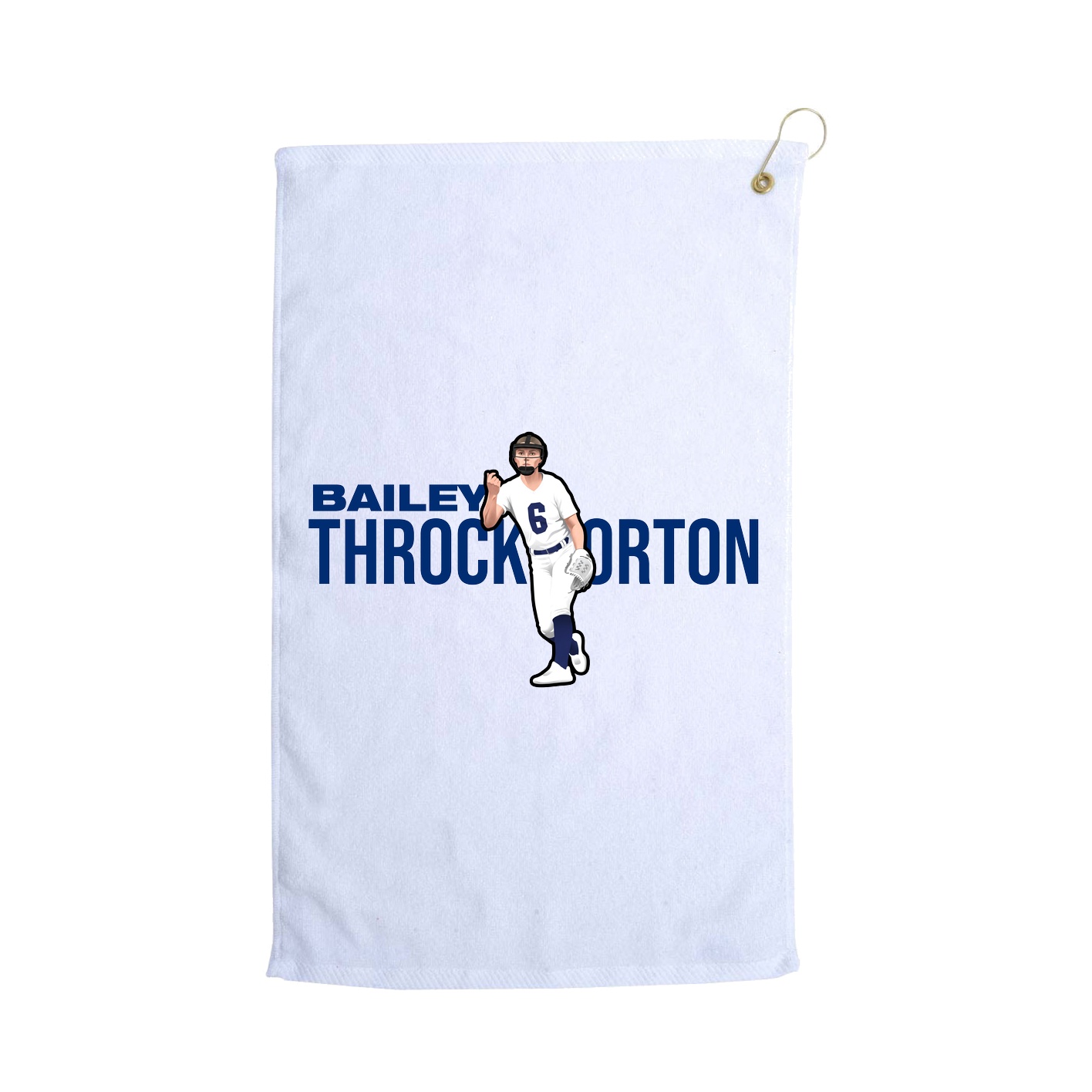 Golf Towel — Player Name in White