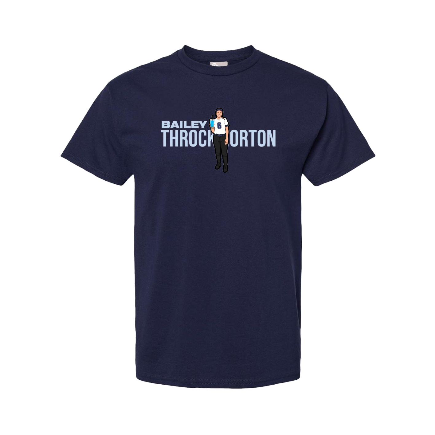 Tee — Player Name in Navy