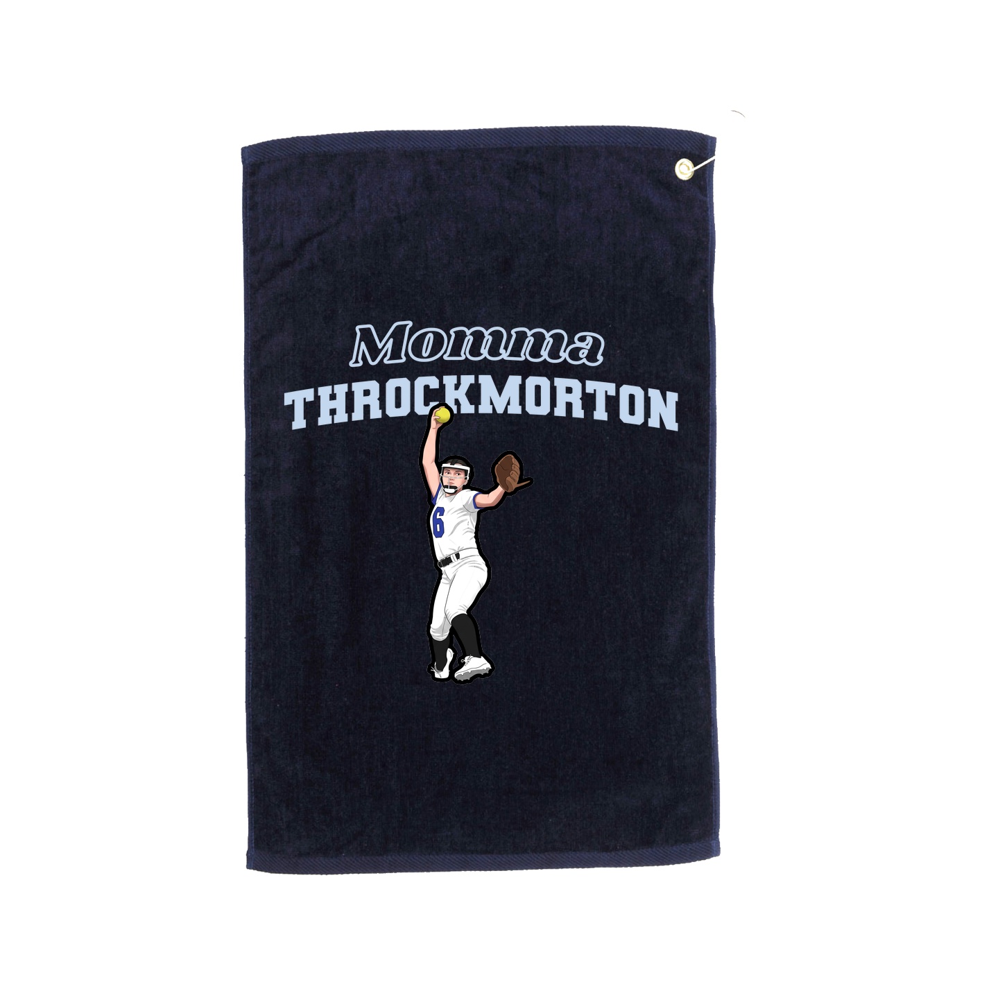 Golf Towel — Mothers Day Block in Navy