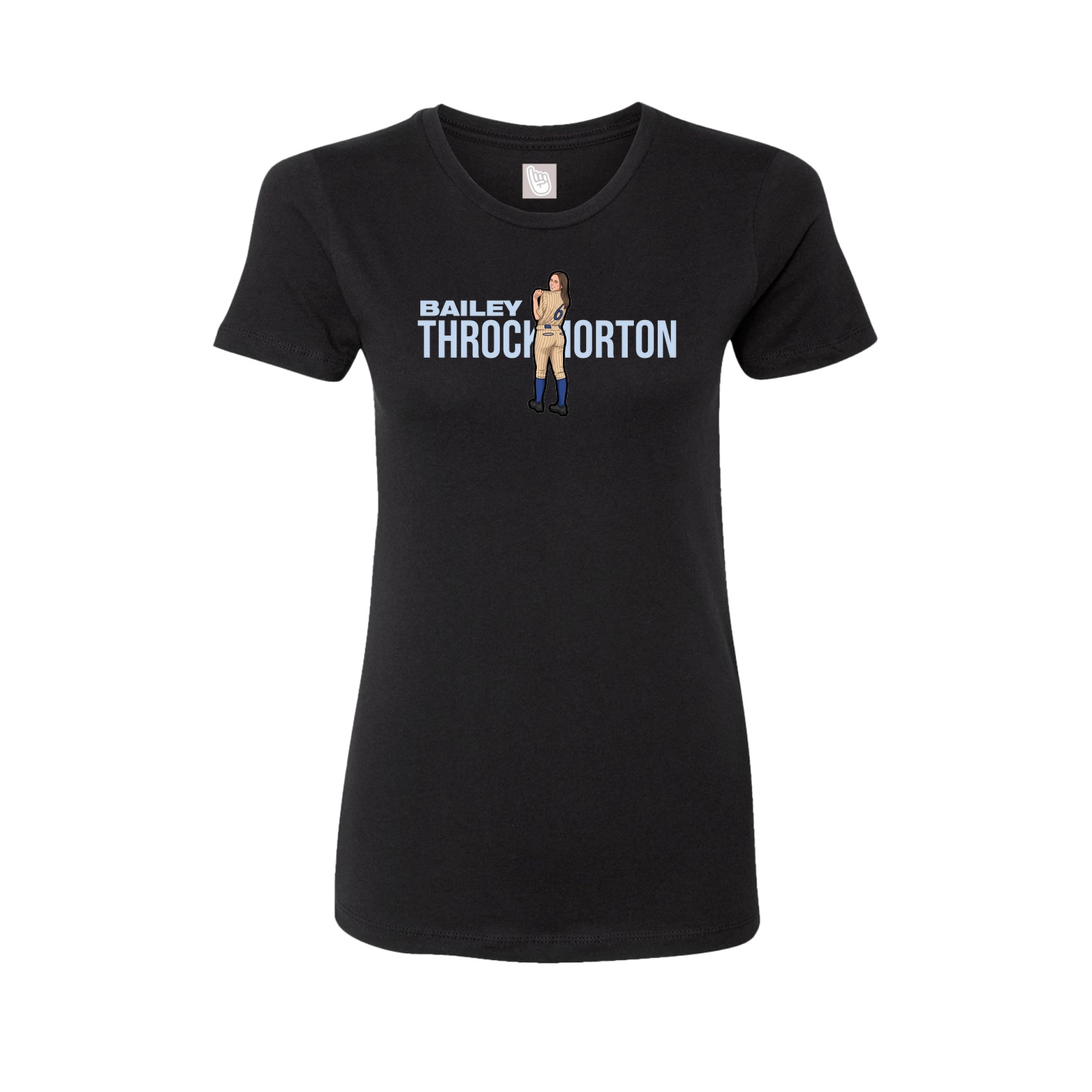 Womens Tee — Player Name in Black
