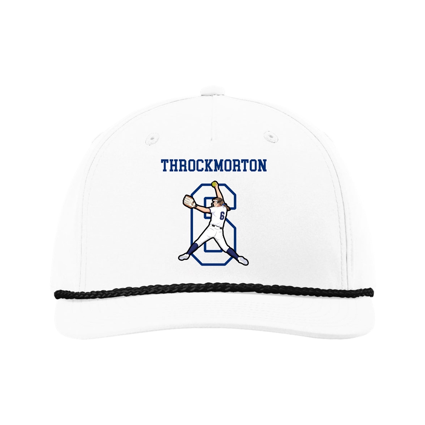 Five-Panel Classic Rope Cap — Shirsey in White