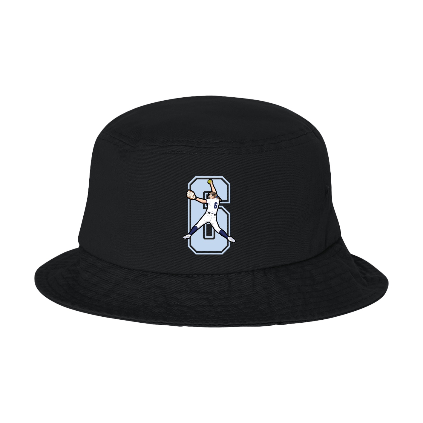 Bucket Cap — Number in Black