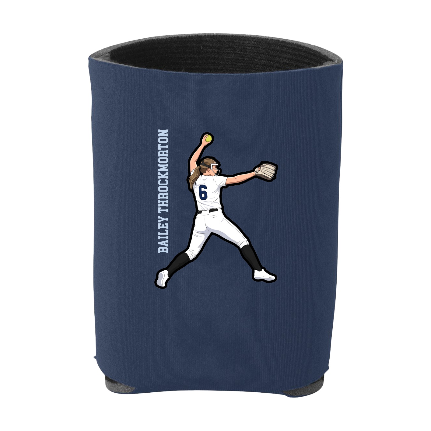 Can Holder — Name Vertical in Navy