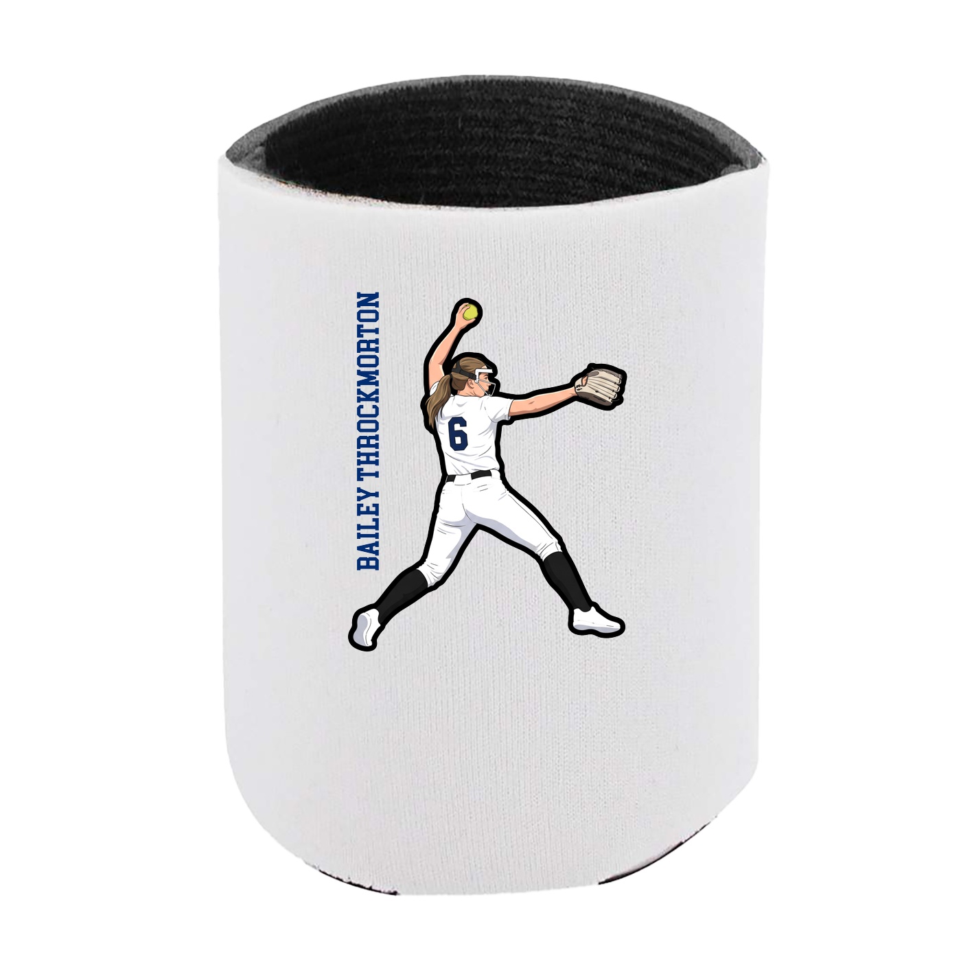 Can Holder — Name Vertical in White