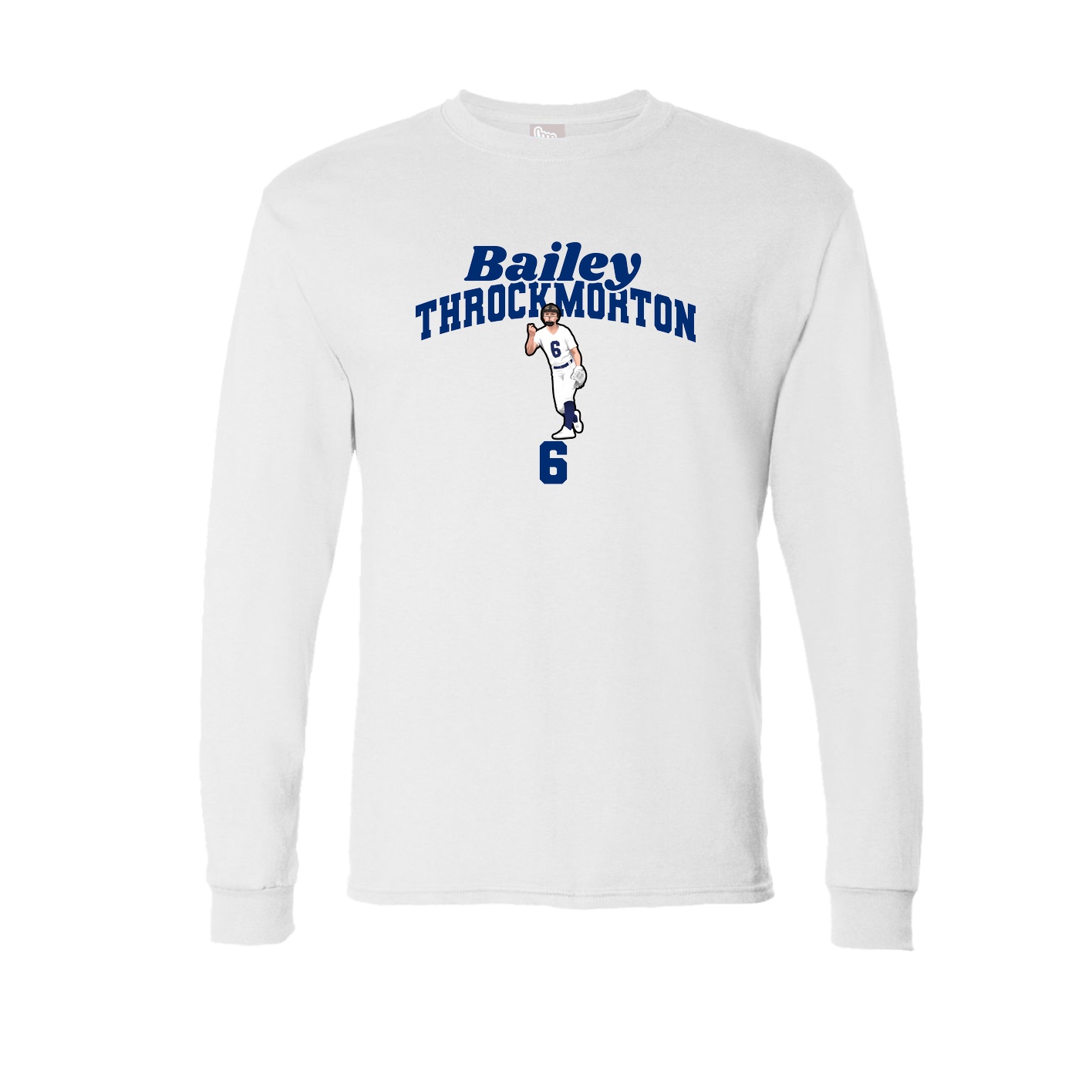 Long Sleeve Tee — Signature Arch in White