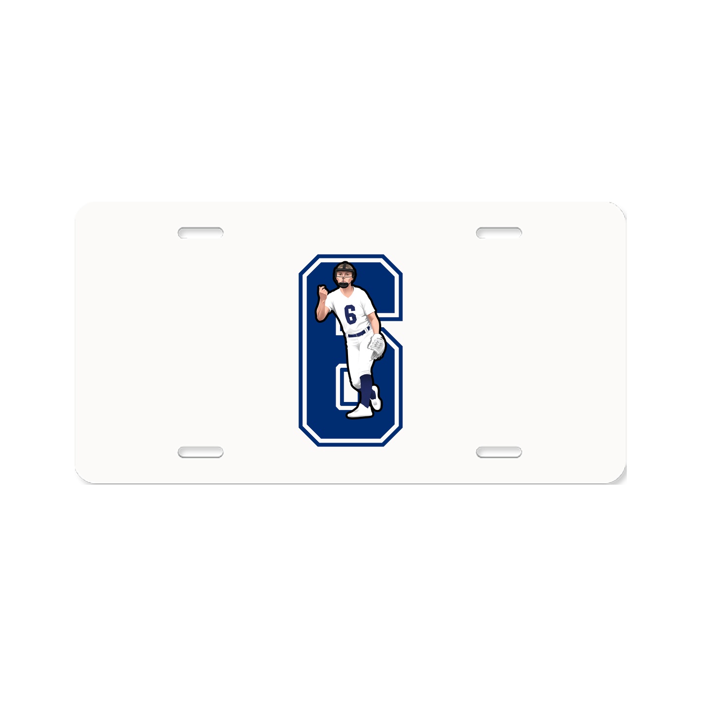 License Plate — Number in Classic