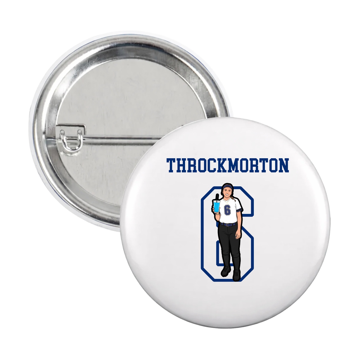 Game Day Button — Shirsey in White