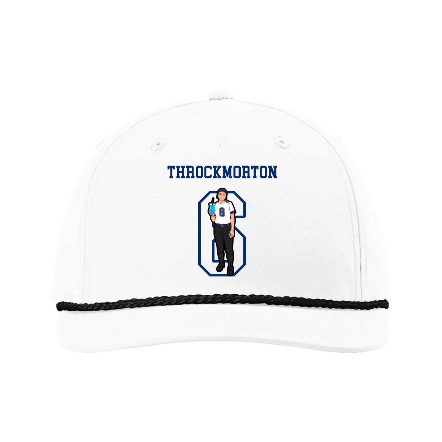Five-Panel Classic Rope Cap — Shirsey in White