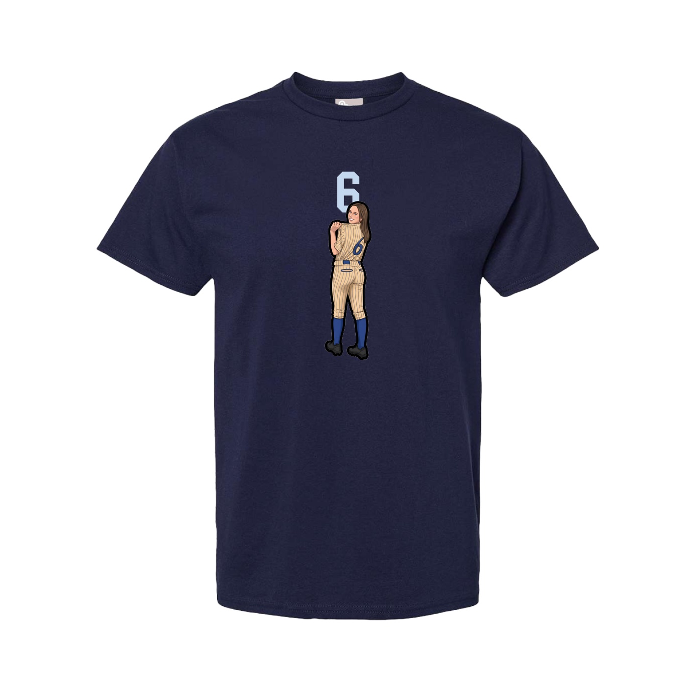 Youth Tee — Number Top in Navy