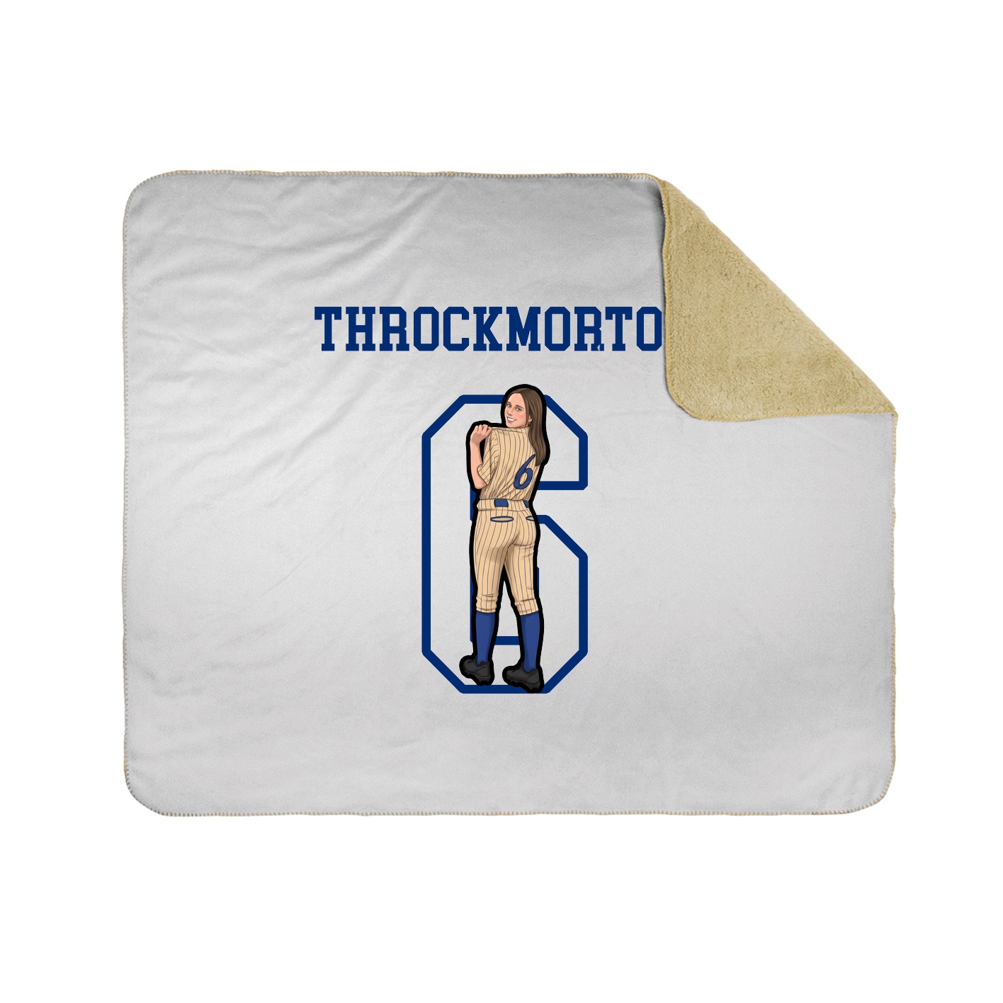 Throw Blanket — Shirsey in White