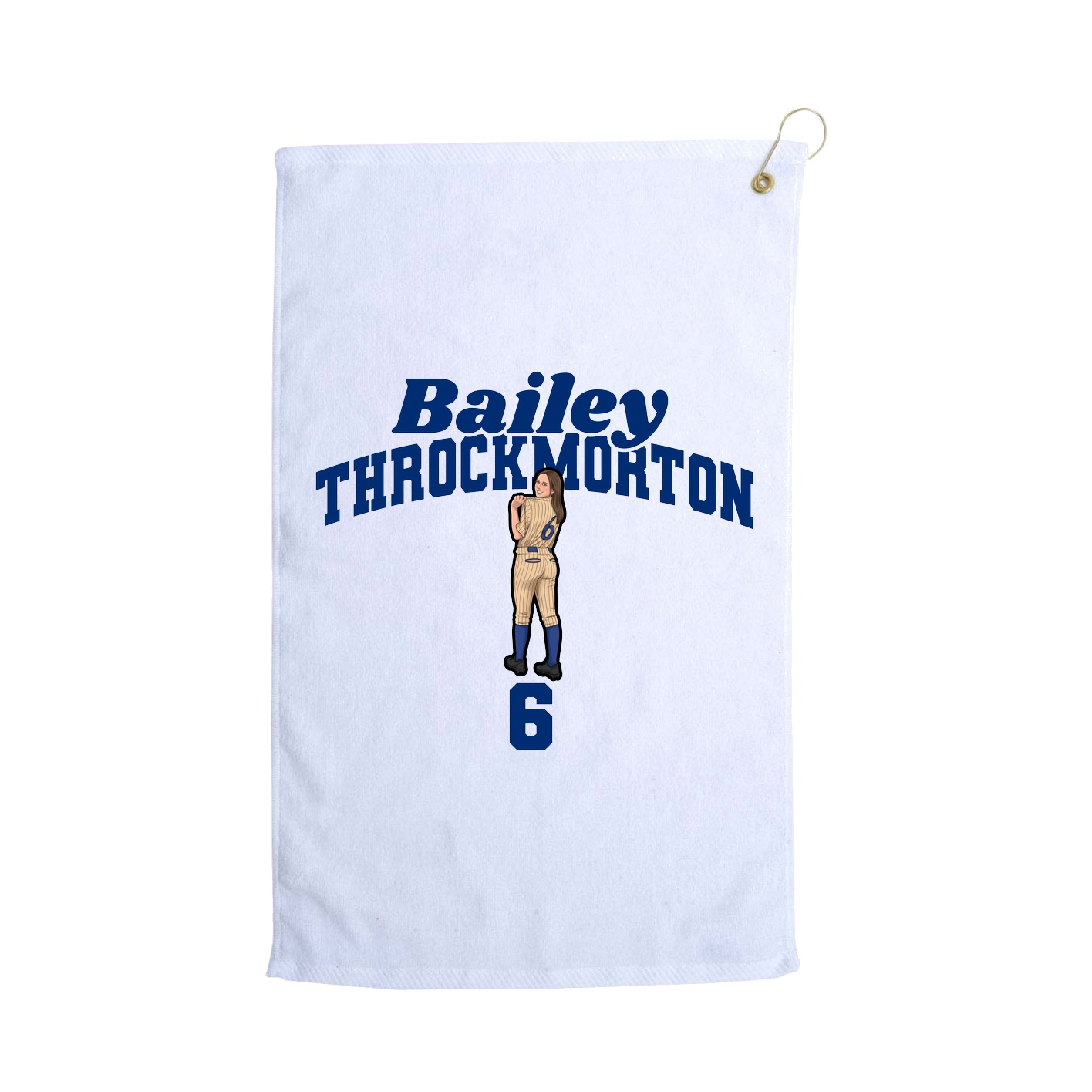 Golf Towel — Signature Arch in White