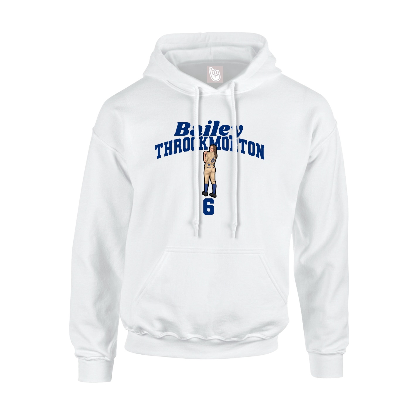 Hoodie — Signature Arch in White