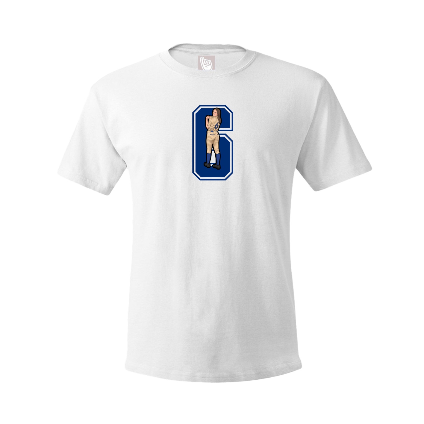 Youth Tee — Number in White