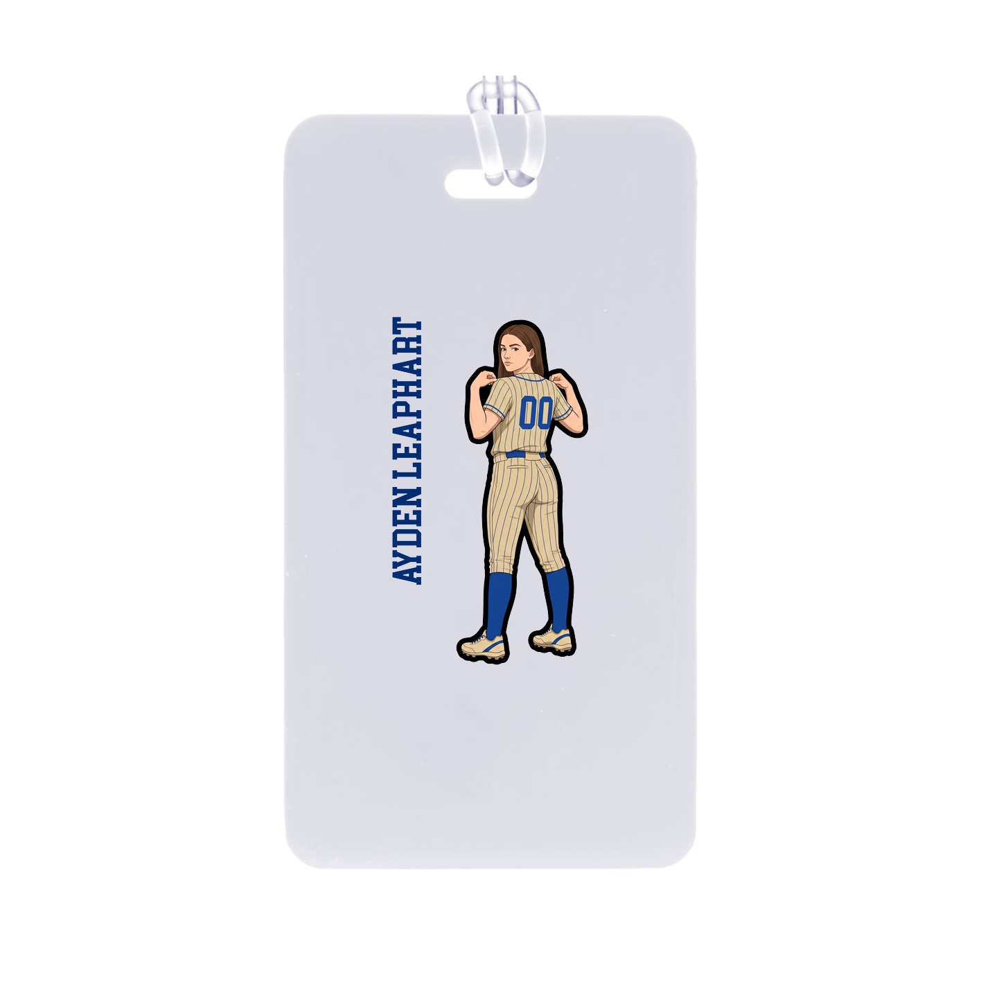 Bag Tag — Name Vertical in Classic
