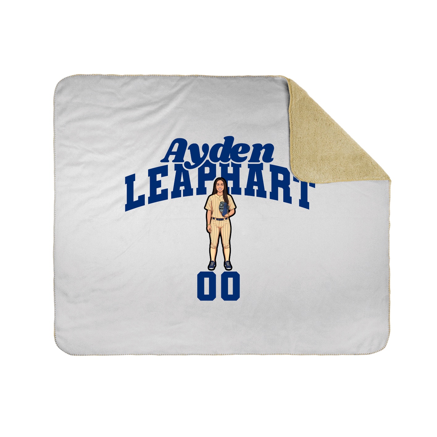 Throw Blanket — Signature Arch in White