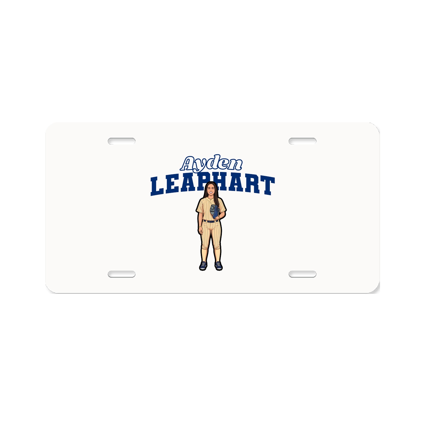 License Plate — Name Arch in Classic
