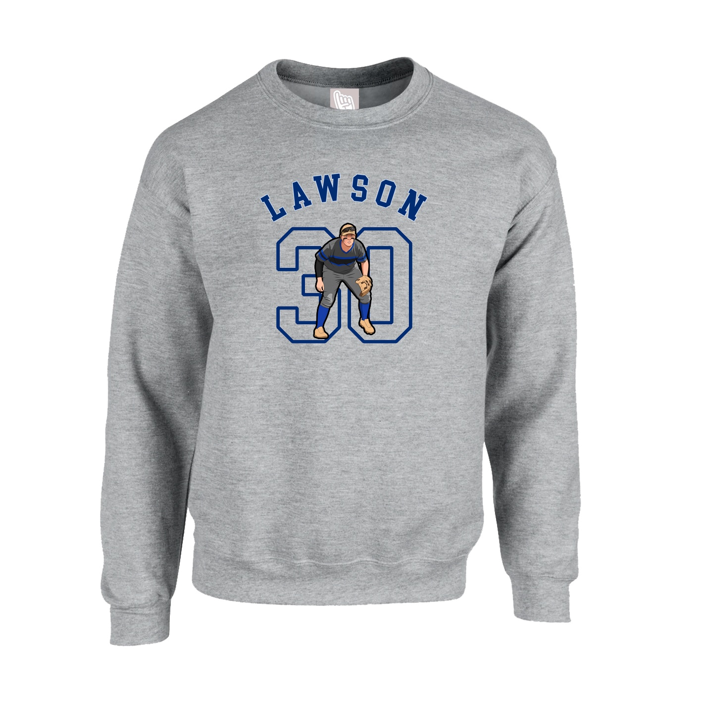 Fleece Crew — Shirsey Arch in Grey