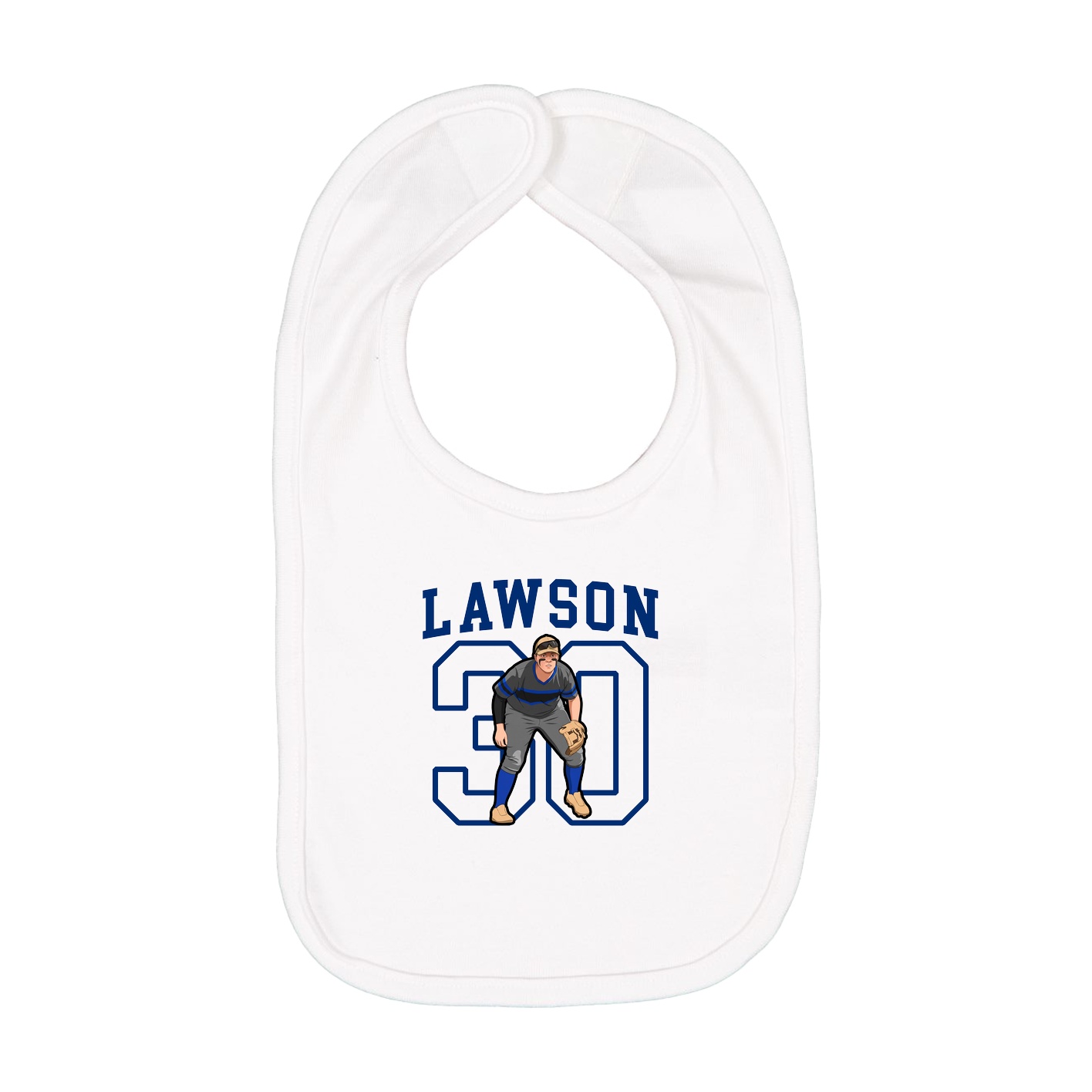 Infant Bib — Shirsey in White