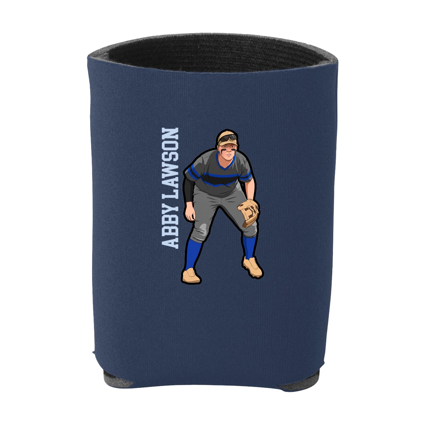 Can Holder — Name Vertical in Navy