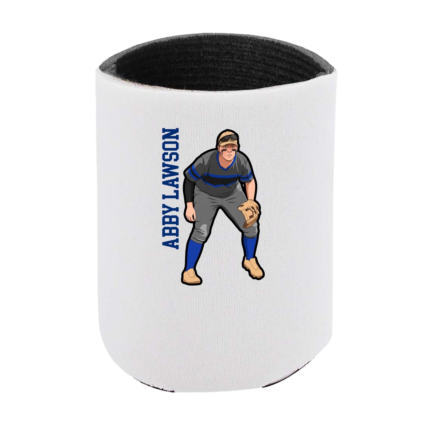 Can Holder — Name Vertical in White