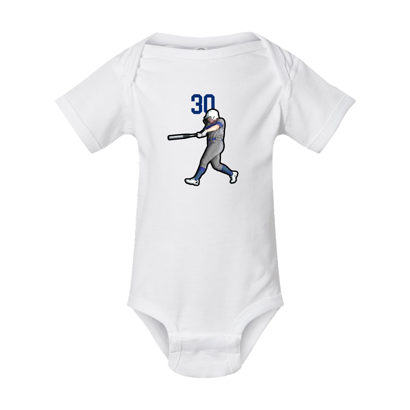 Baby Onesie — Number Top in White