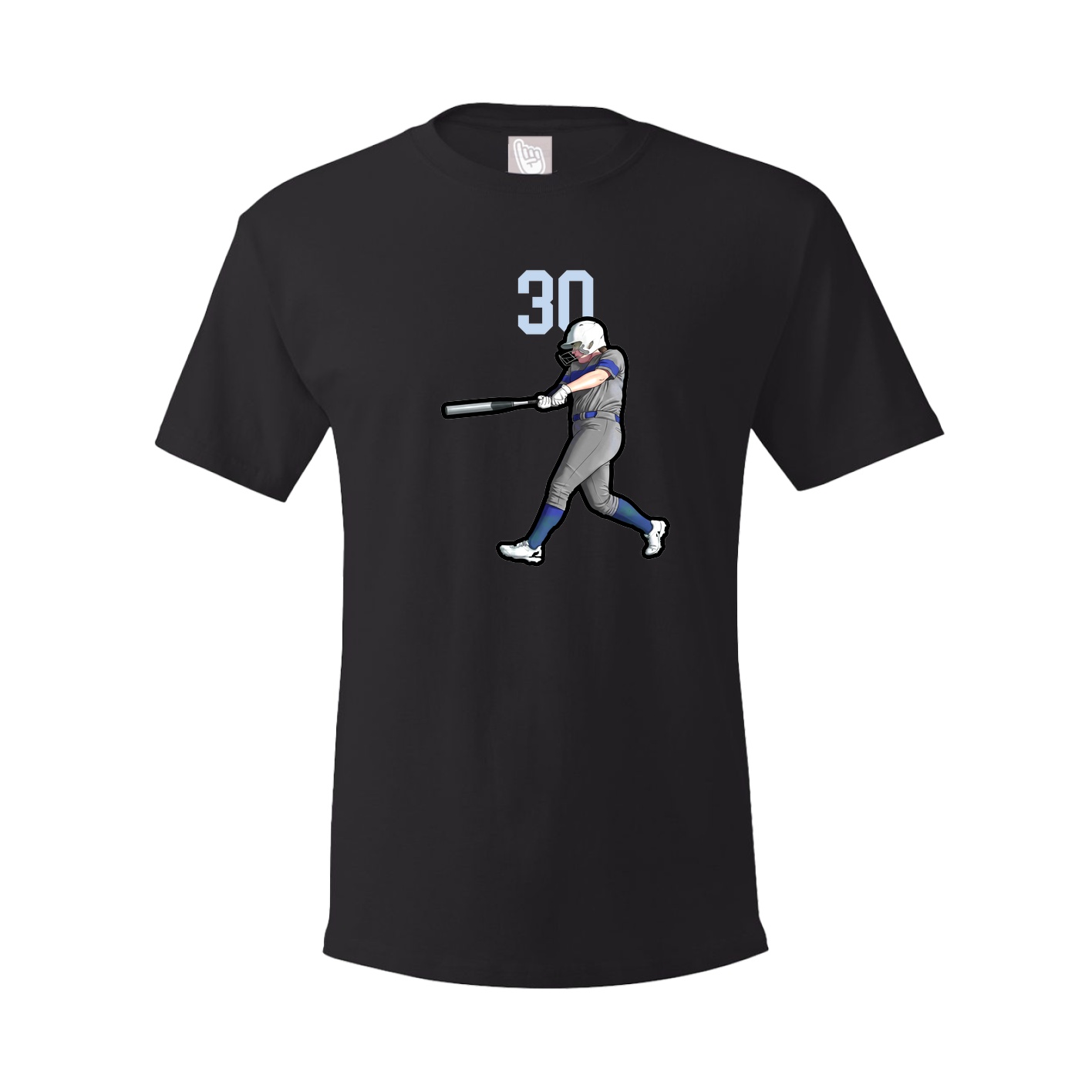 Youth Tee — Number Top in Black