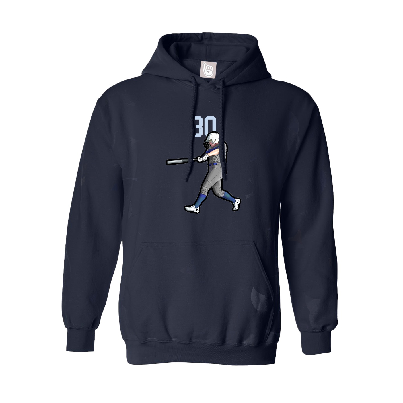 Youth Hoodie — Number Top in Navy