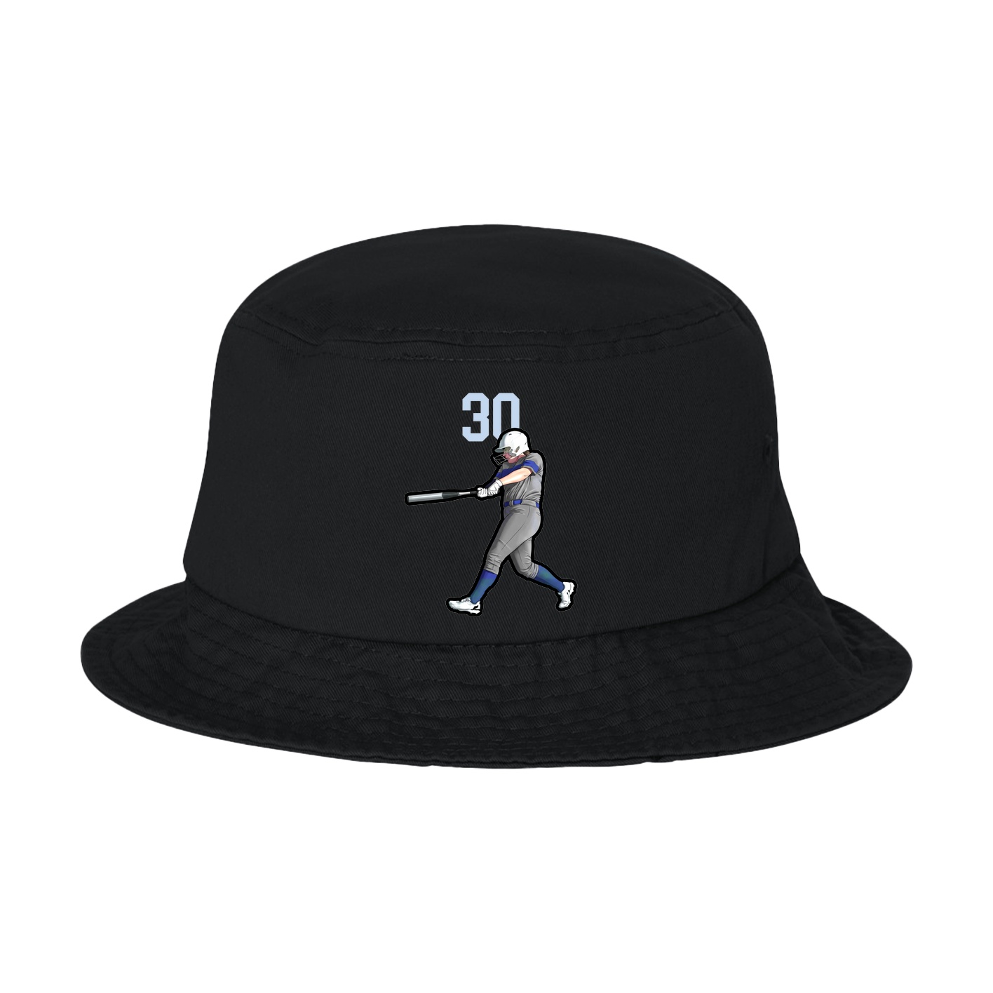 Bucket Cap — Number Top in Black