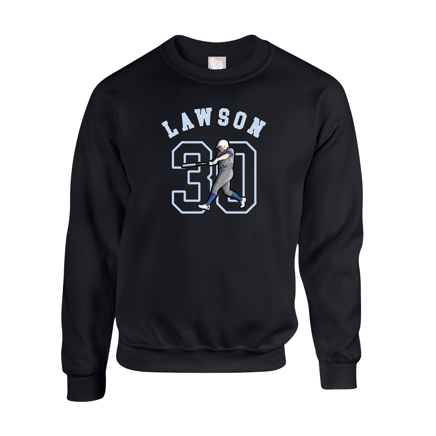 Fleece Crew — Shirsey Arch in Black