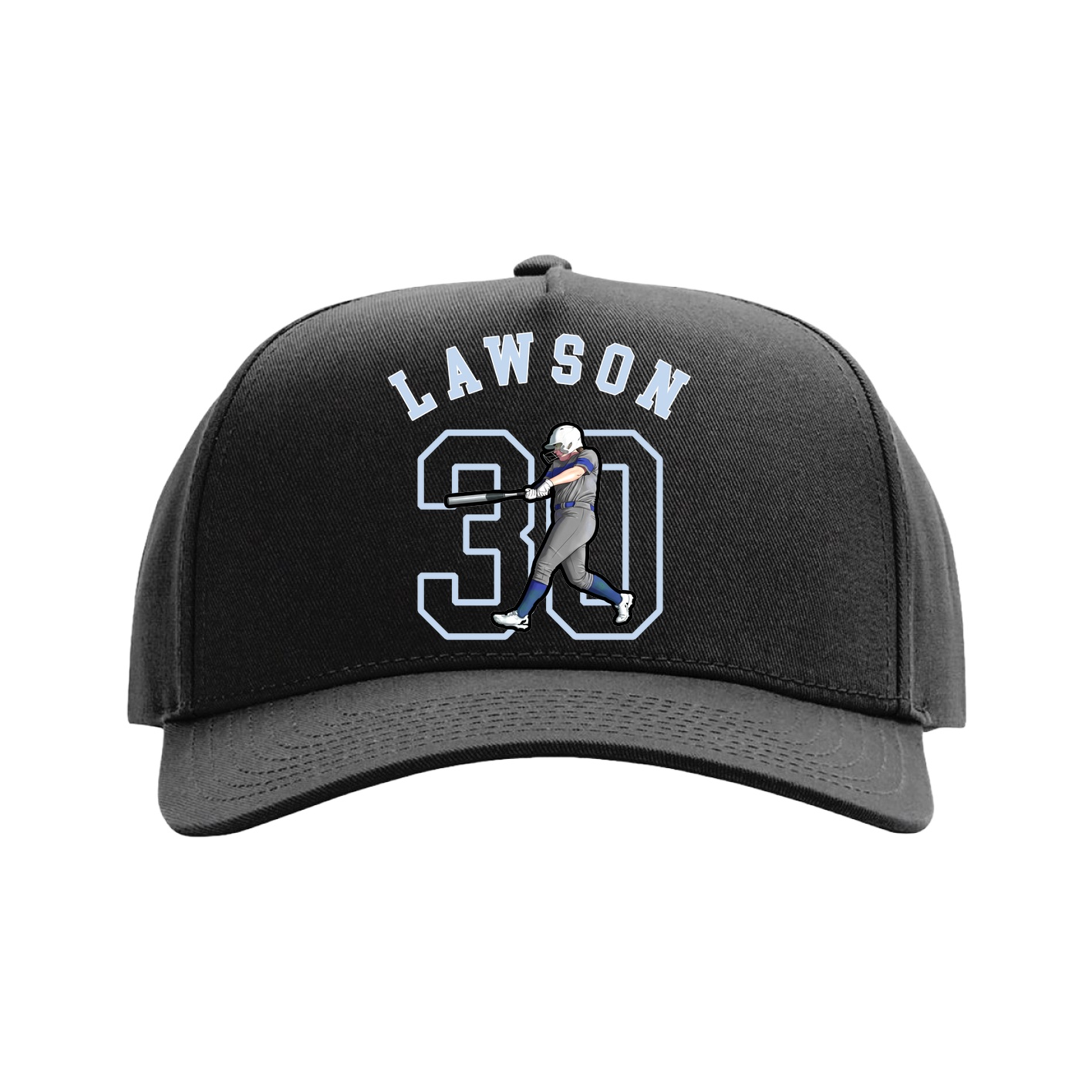 Full Fabric Five-Panel Champ Cap — Shirsey Arch in Black