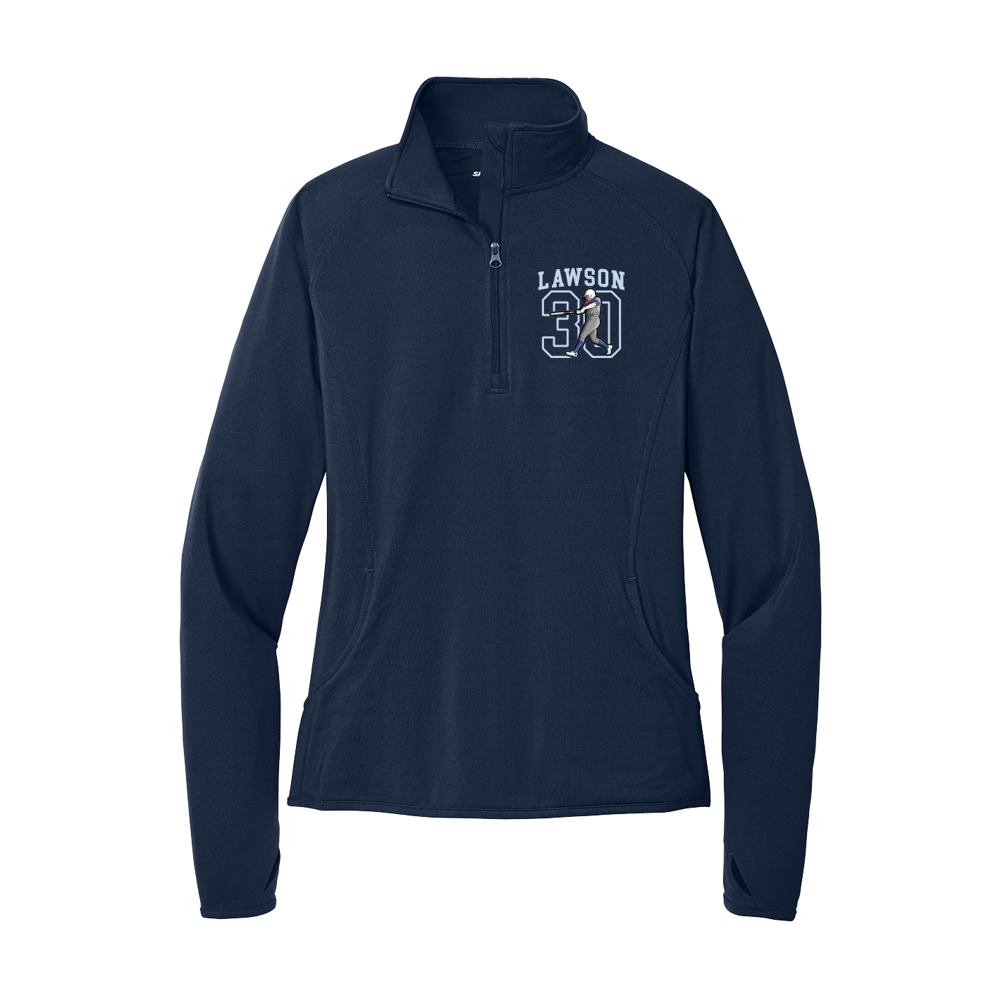 Women's Q-Zip Pullover — Shirsey in Navy