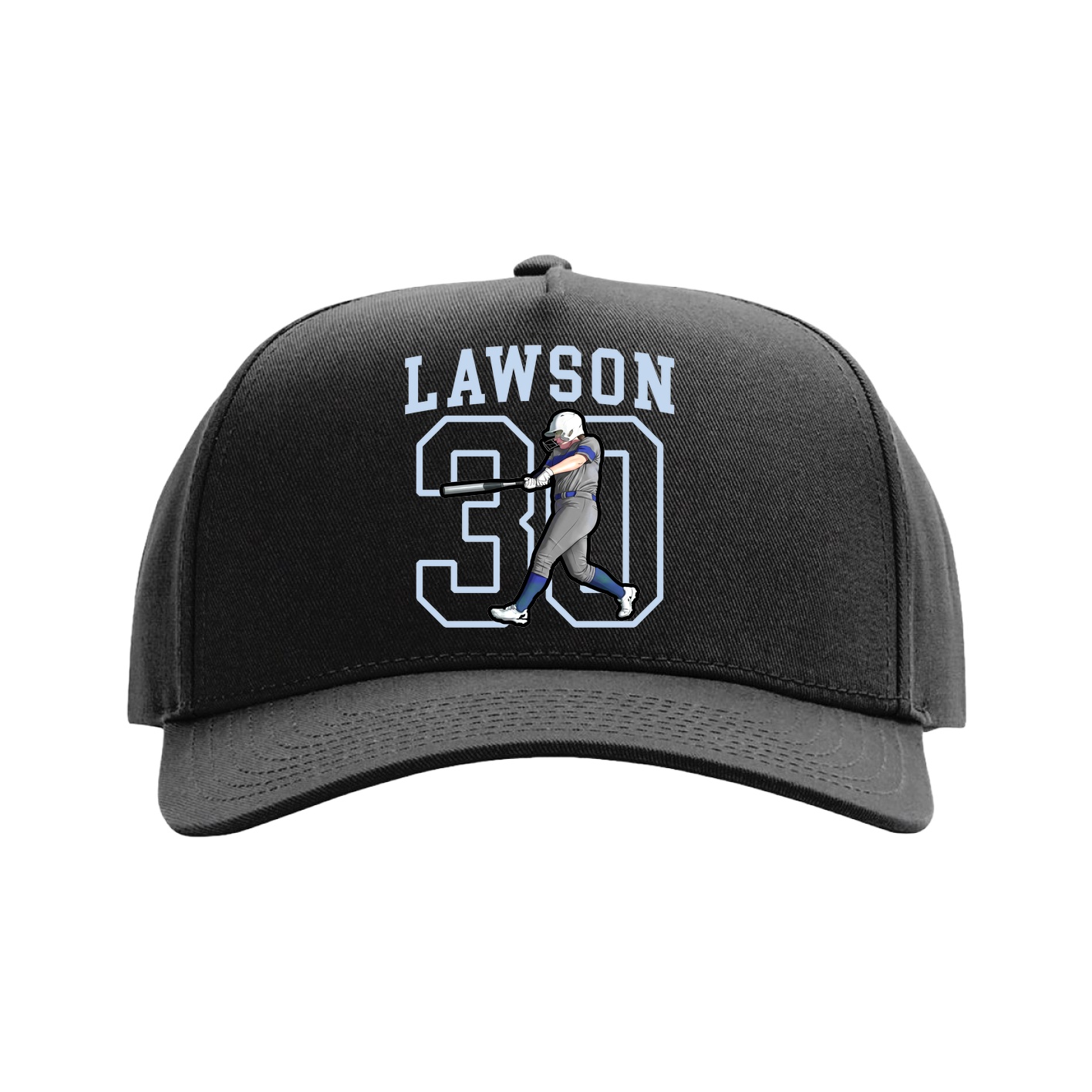 Full Fabric Five-Panel Champ Cap — Shirsey in Black