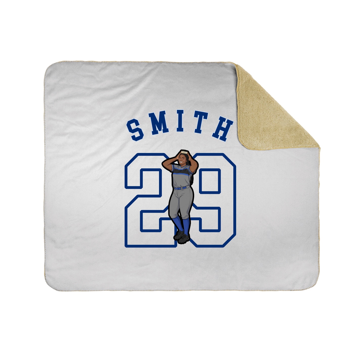 50x60 Sherpa Lined Throw Blanket