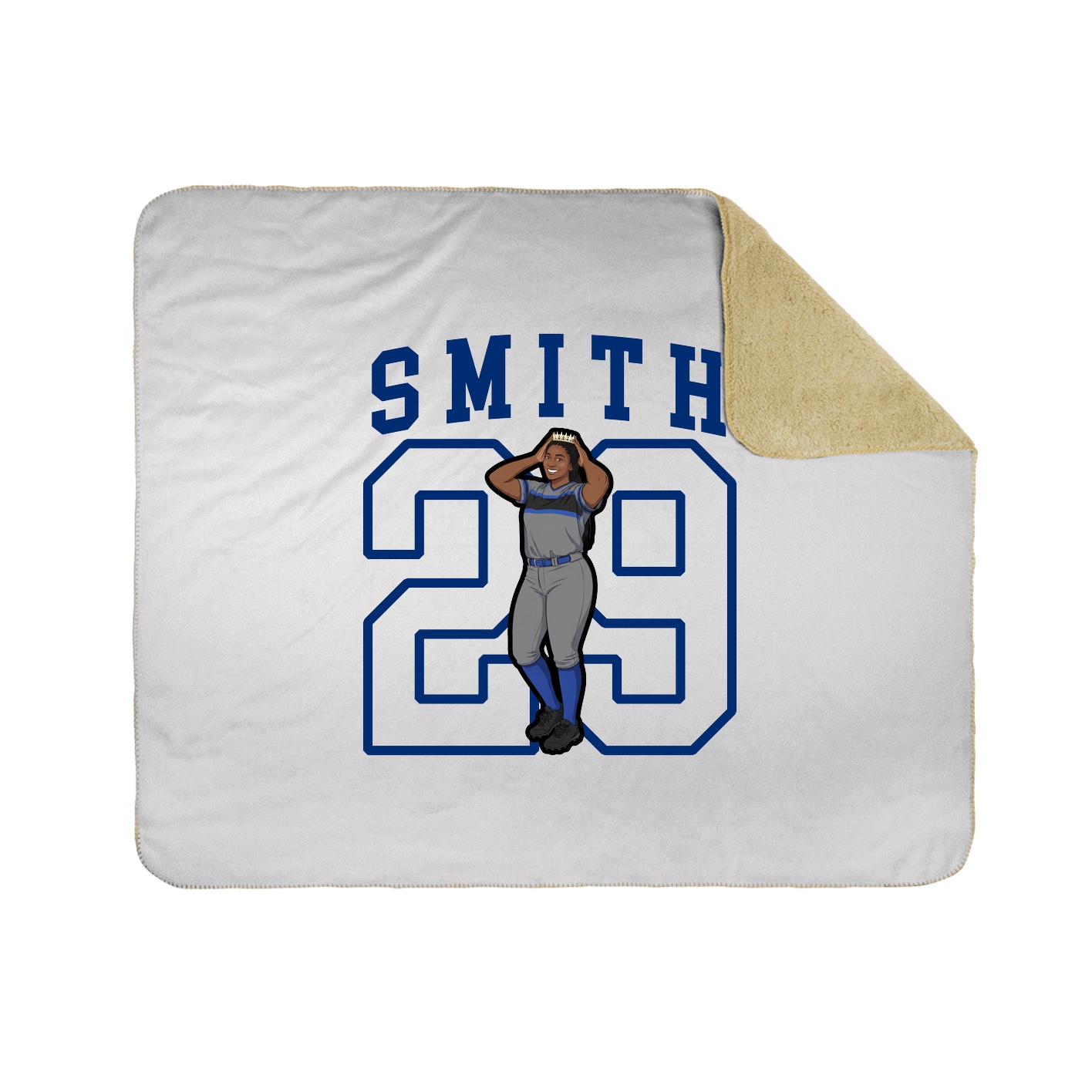 50x60 Sherpa Lined Throw Blanket