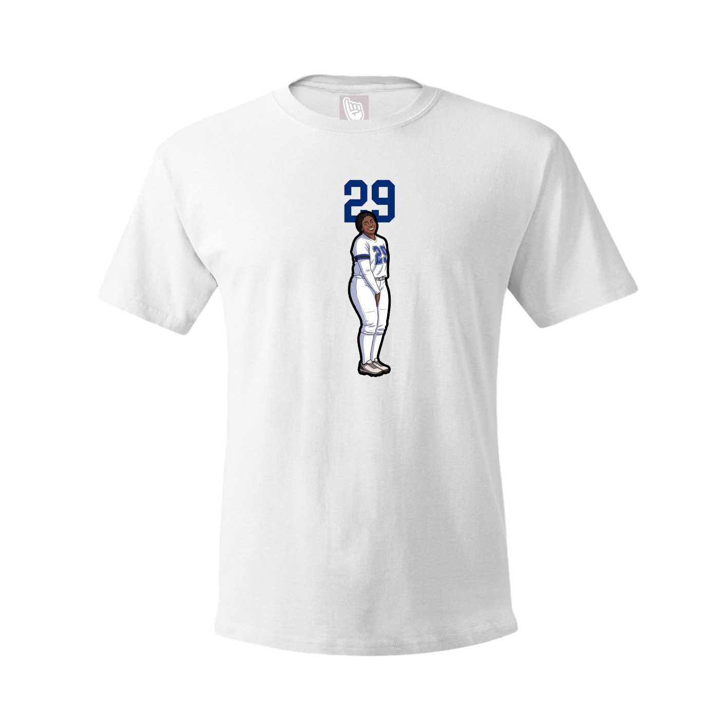 Tee — Number Top in White