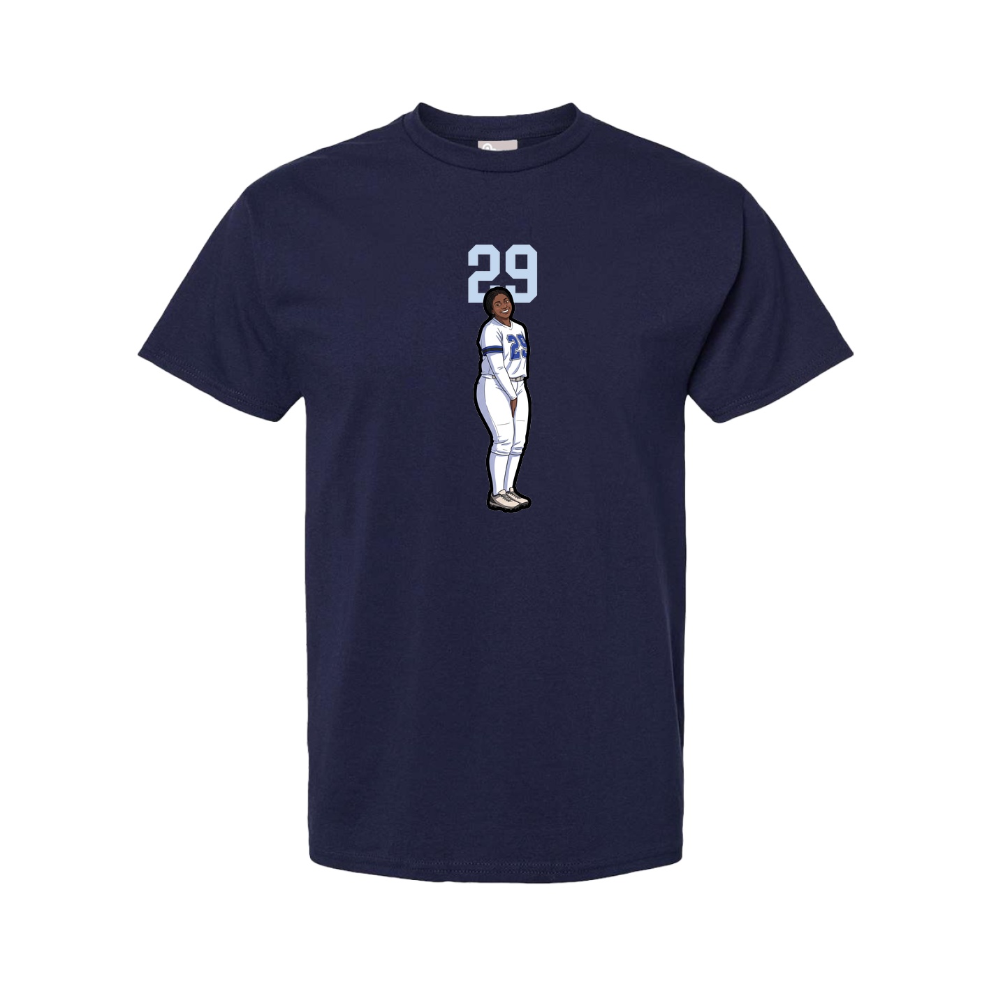 Youth Tee — Number Top in Navy