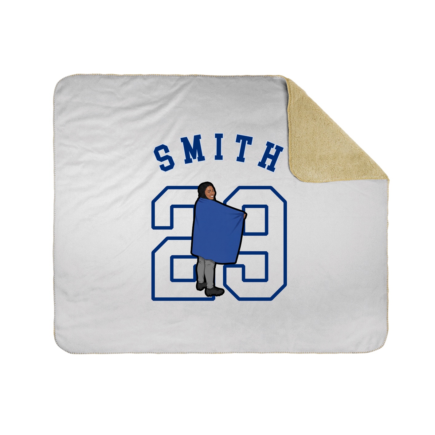 50x60 Sherpa Lined Throw Blanket