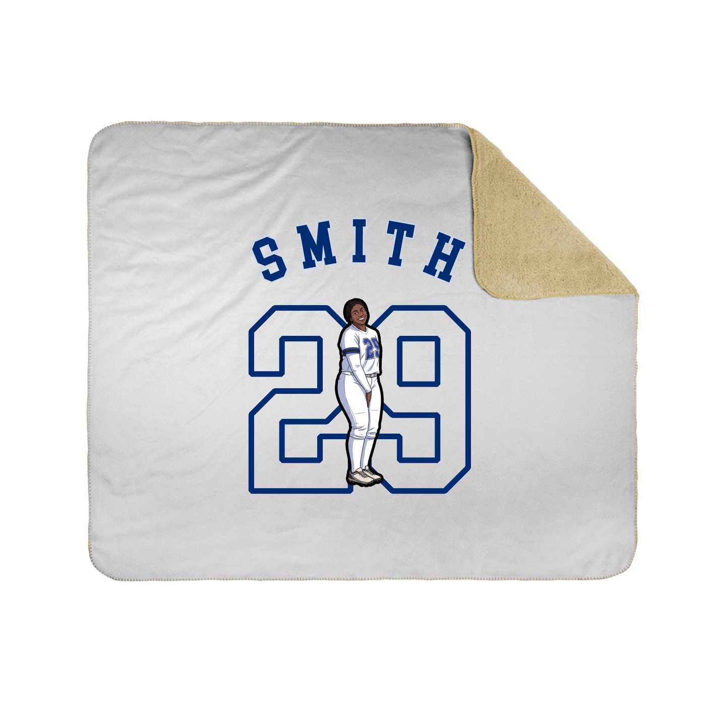 50x60 Sherpa Lined Throw Blanket