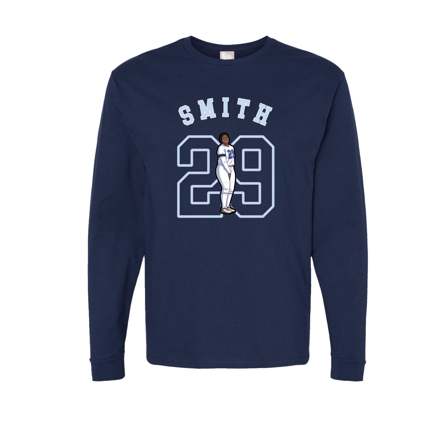 Long Sleeve Tee — Shirsey Arch in Navy