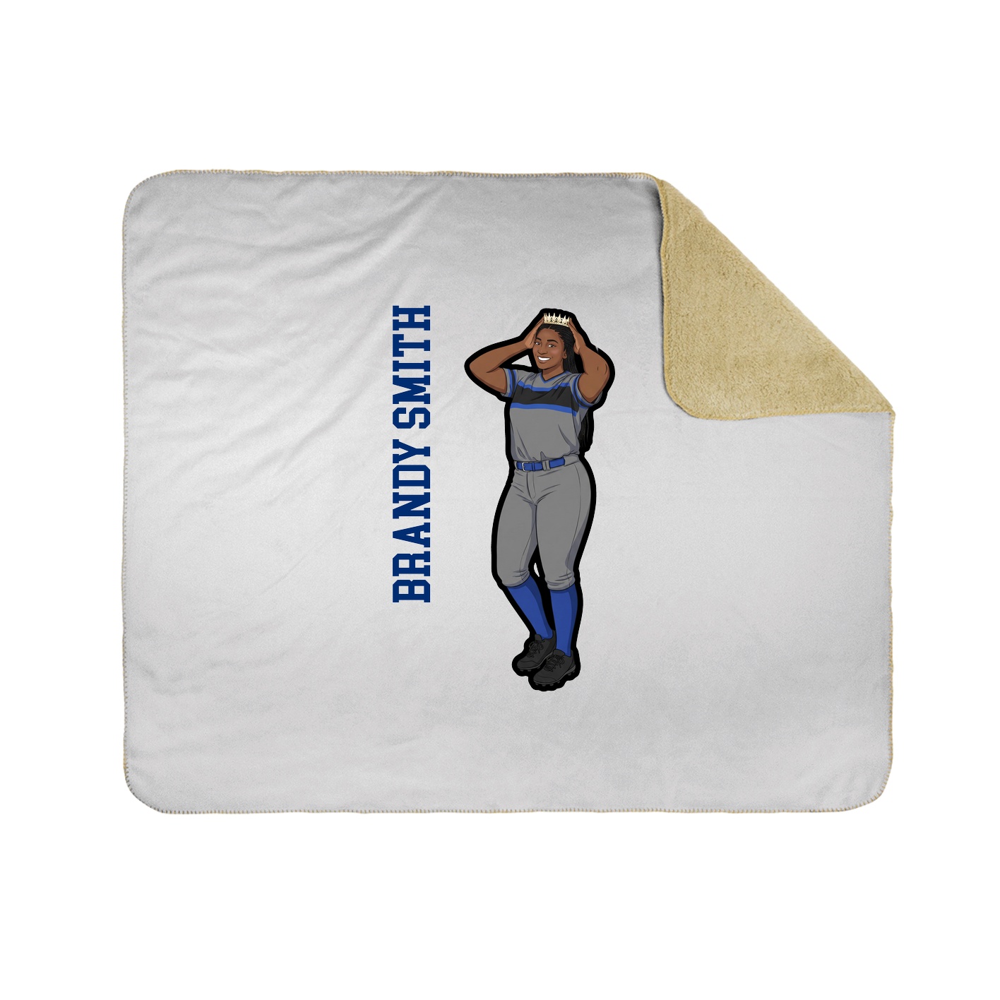 50x60 Sherpa Lined Throw Blanket