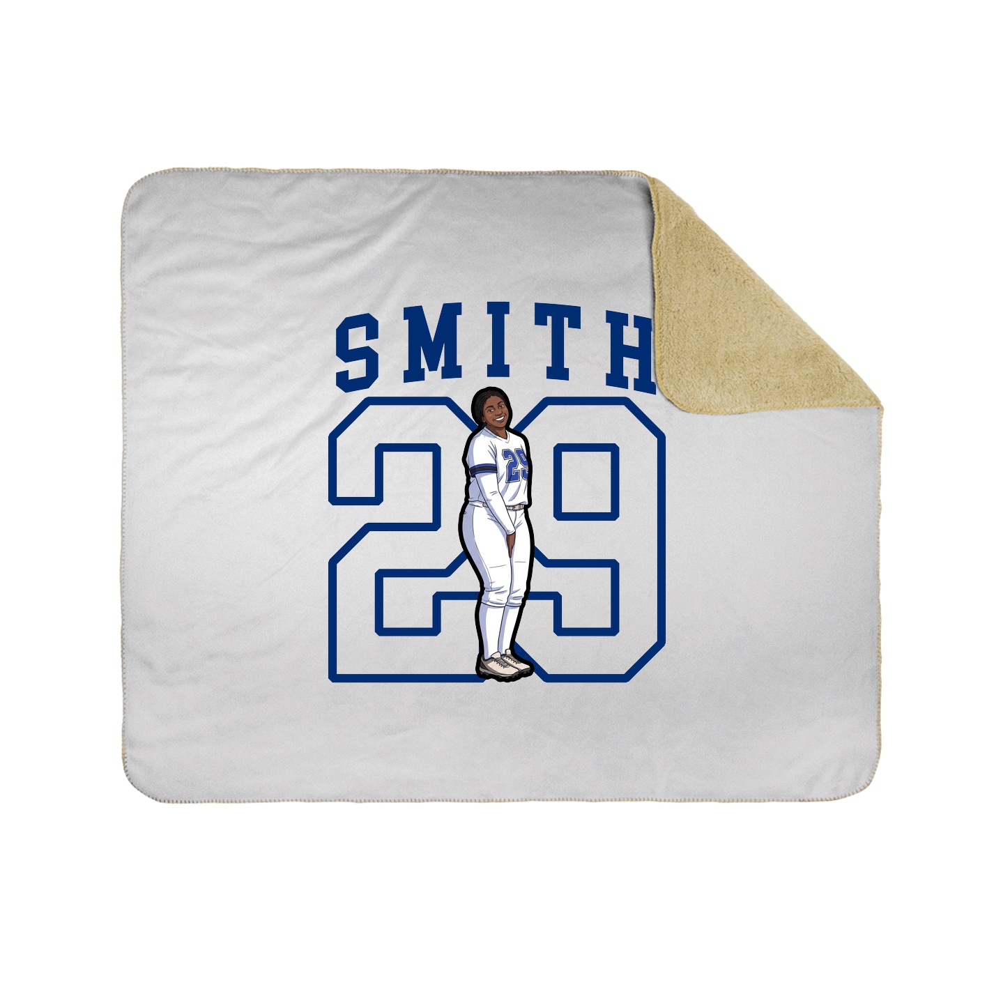 50x60 Sherpa Lined Throw Blanket