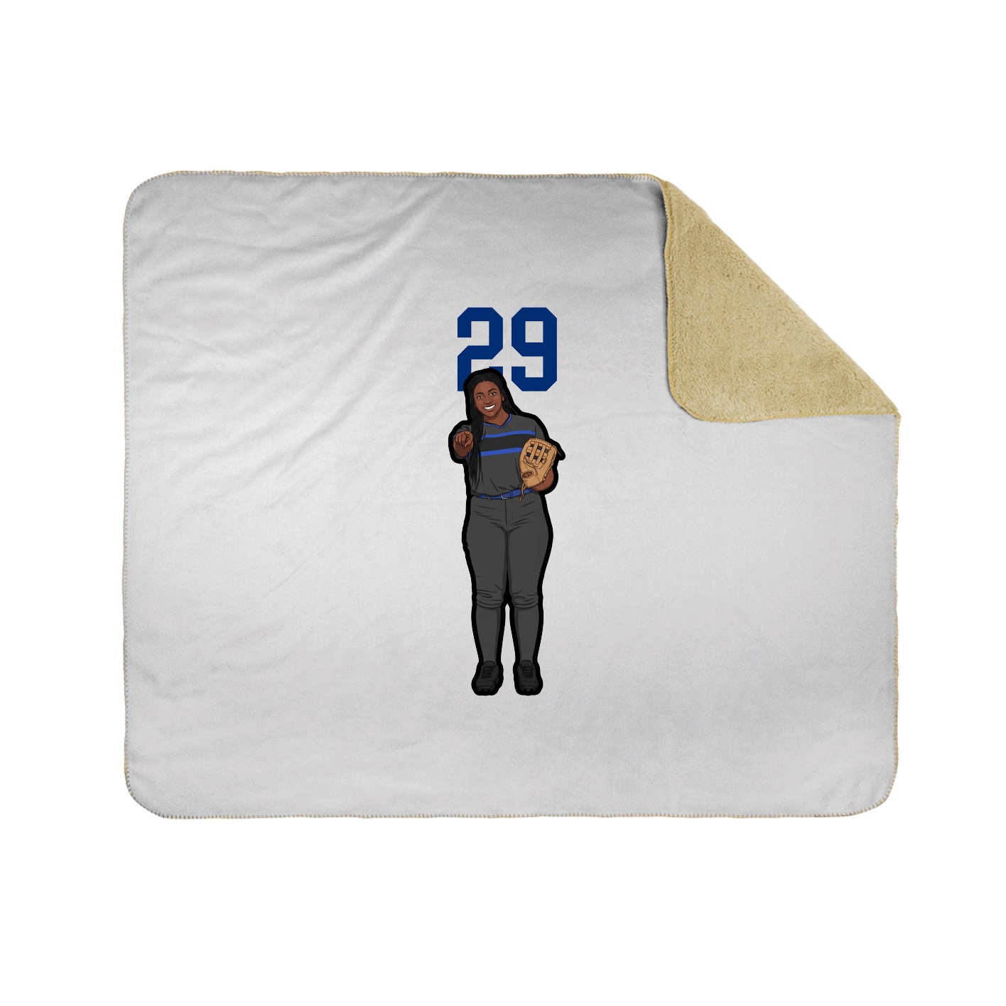 50x60 Sherpa Lined Throw Blanket