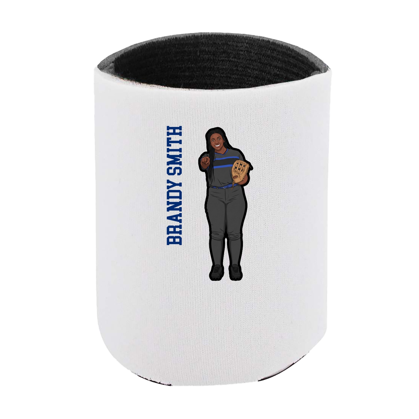 Can Holder — Name Vertical in White