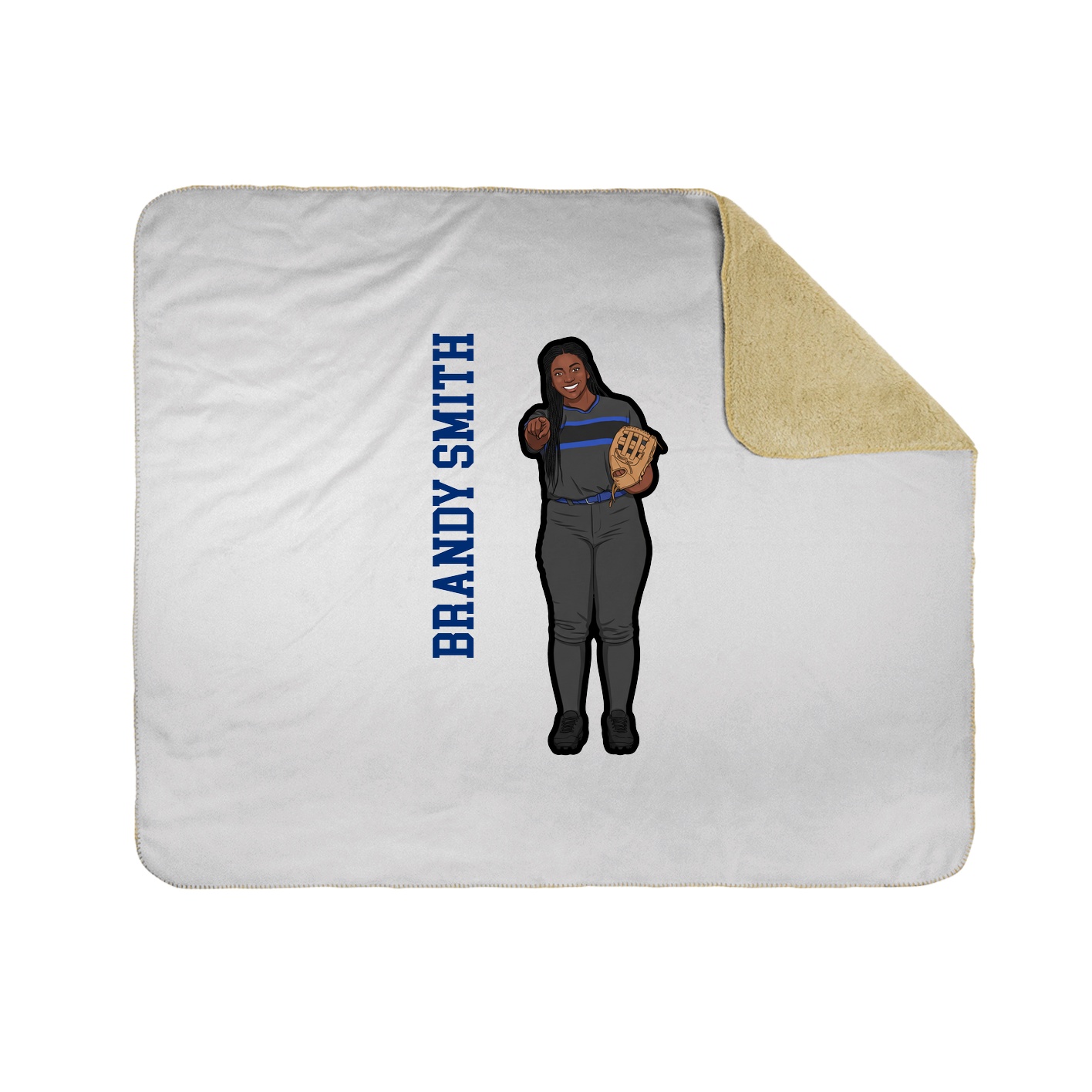 50x60 Sherpa Lined Throw Blanket