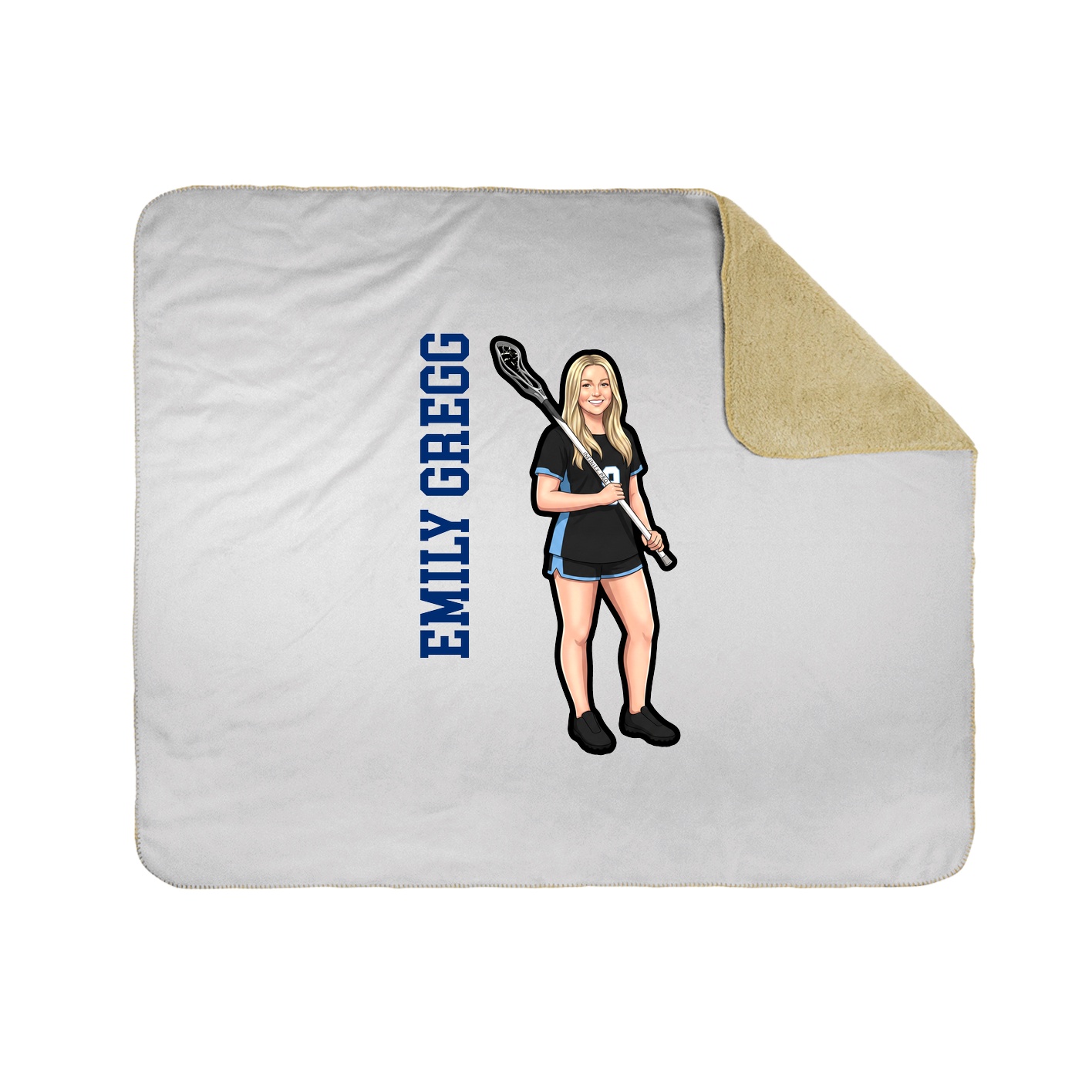 50x60 Sherpa Lined Throw Blanket