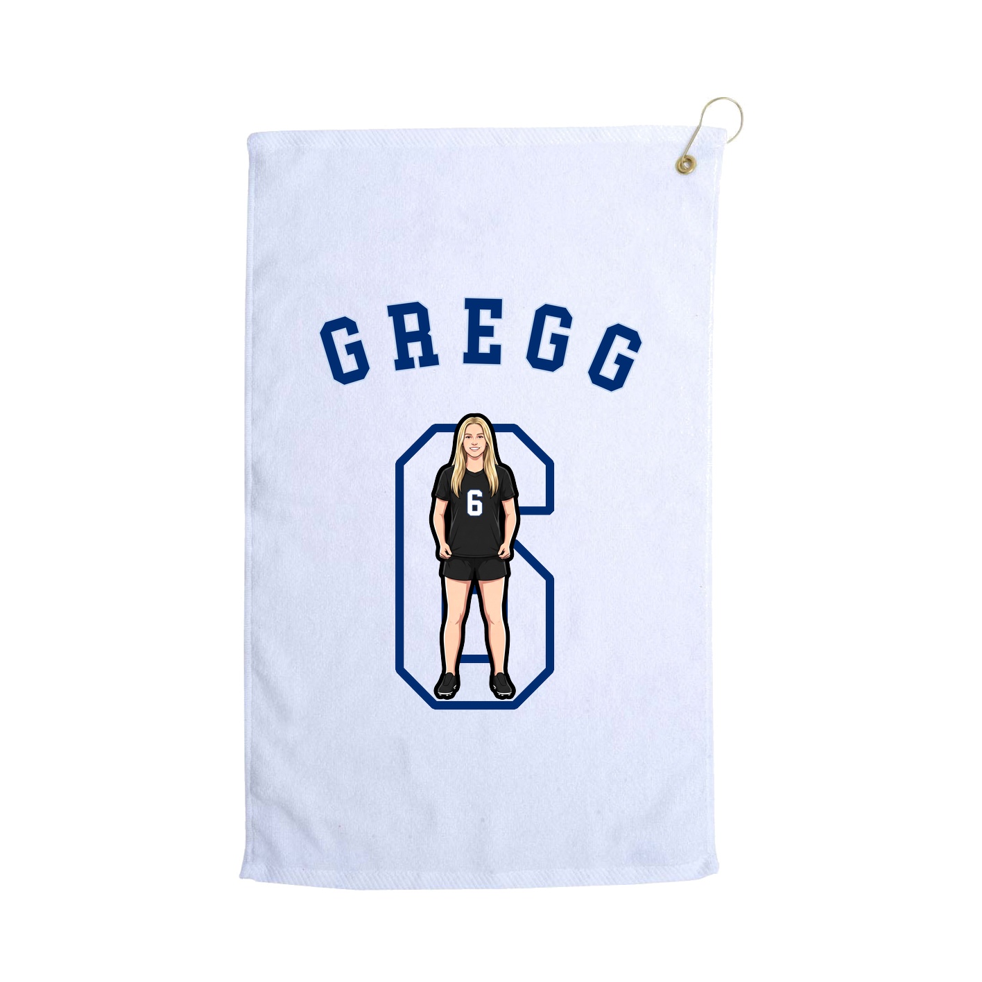 Golf Towel — Shirsey Arch in White