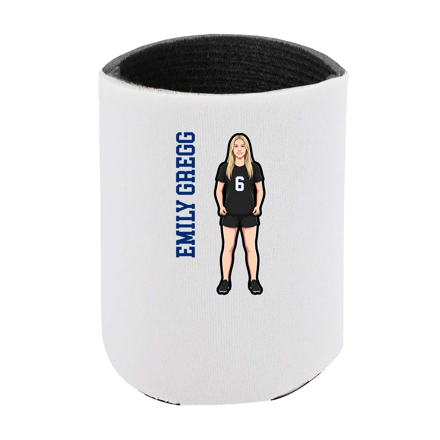 Can Holder — Name Vertical in White