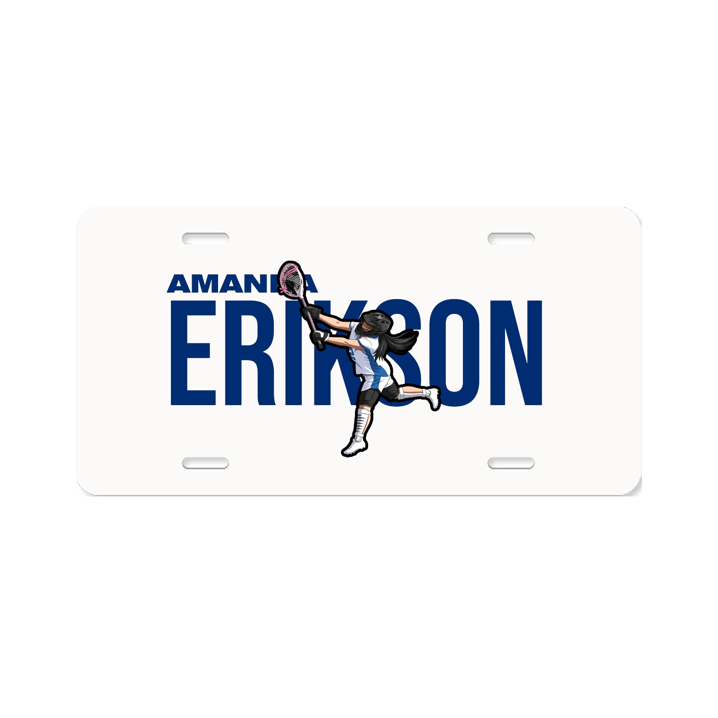 License Plate — Player Name in Classic